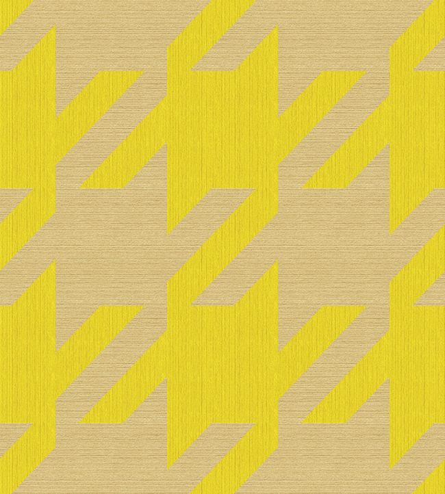 Houndstooth Mural by Eijffinger Neon Natural