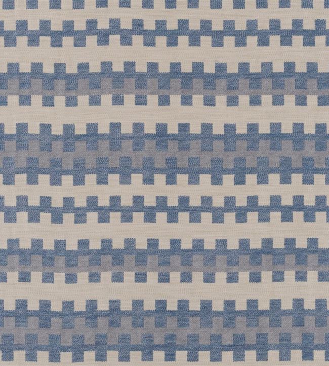 Hozho Fabric by William Yeoward Indigo