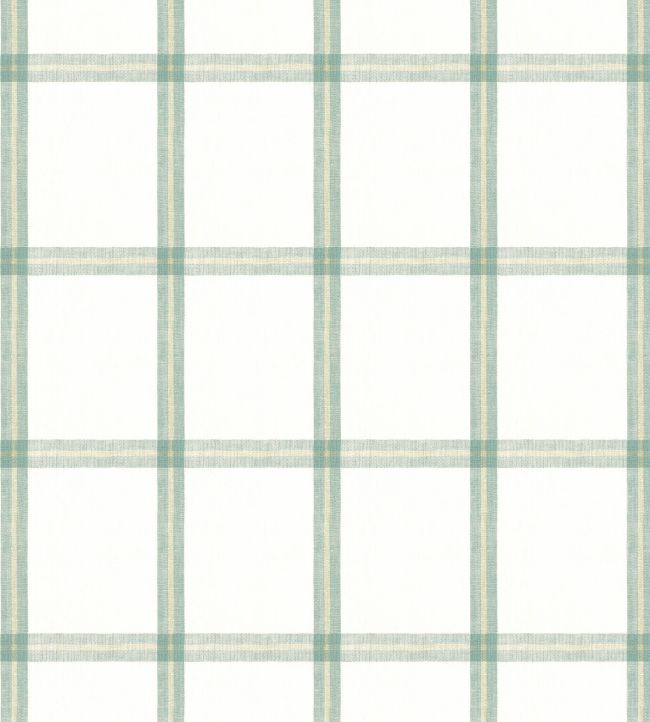 Huntington Plaid Fabric by Thibaut Seaglass