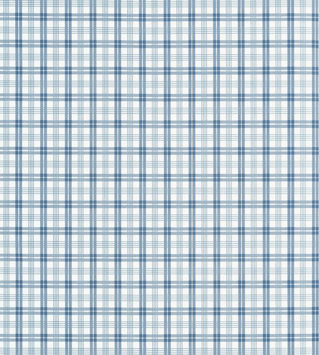 Huntley Plaid Wallpaper by Thibaut Blue