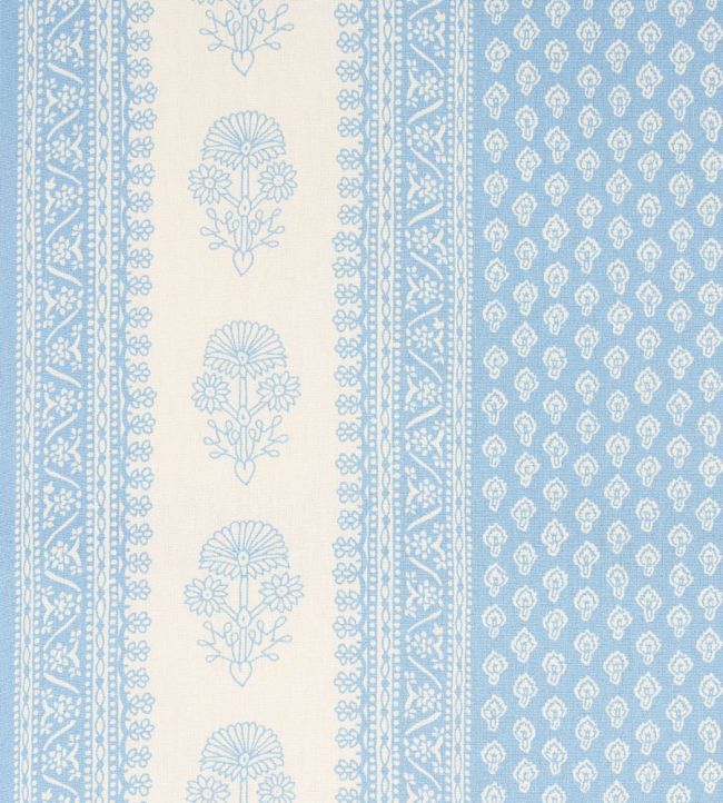 Hyacinth Indoor/Outdoor Fabric by Schumacher China Blue