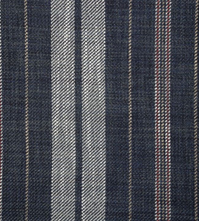 Galloway Fabric by Ian Mankin Dark Navy