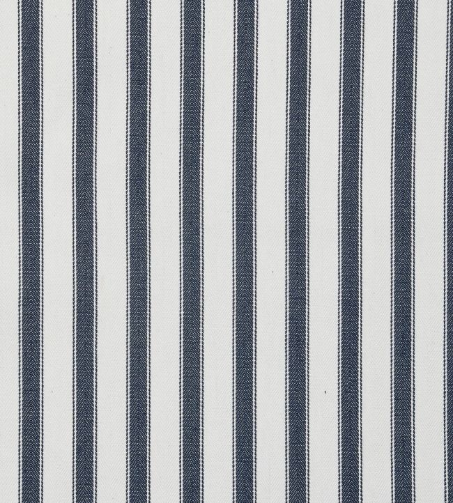 Ticking 2 Fabric by Ian Mankin Dark Navy