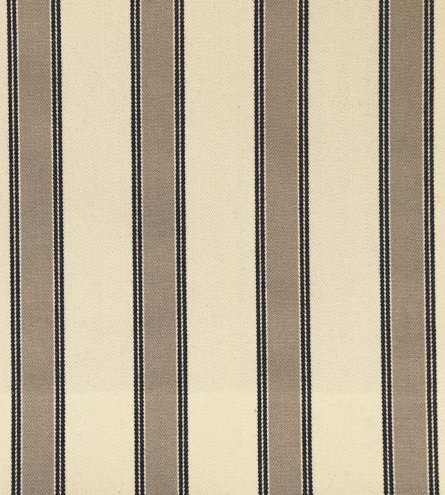 Blazer Stripe Fabric by Ian Mankin Putty/Black