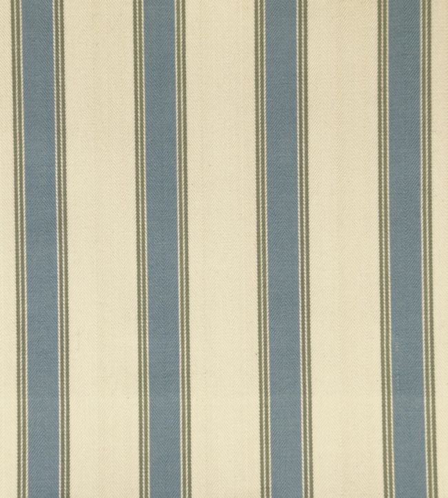 Blazer Stripe Fabric by Ian Mankin Seagreen/Sage