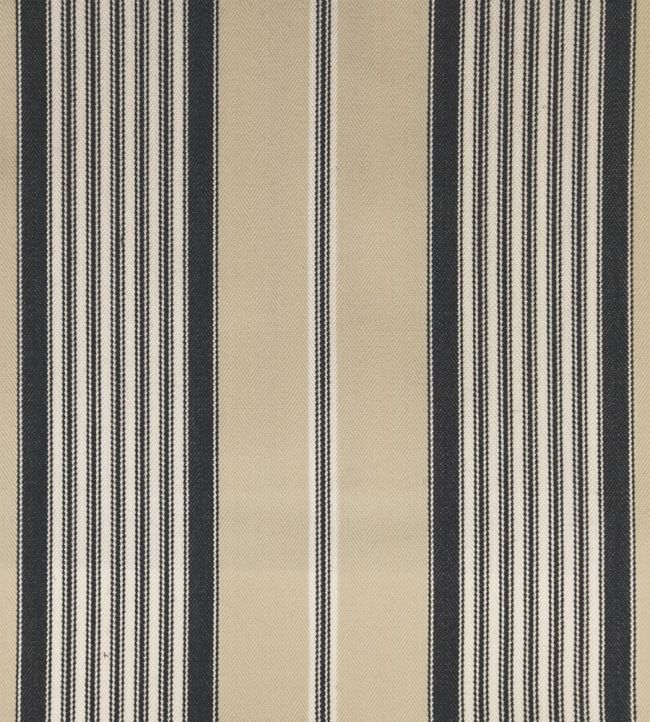 Empire 1 Fabric by Ian Mankin Black