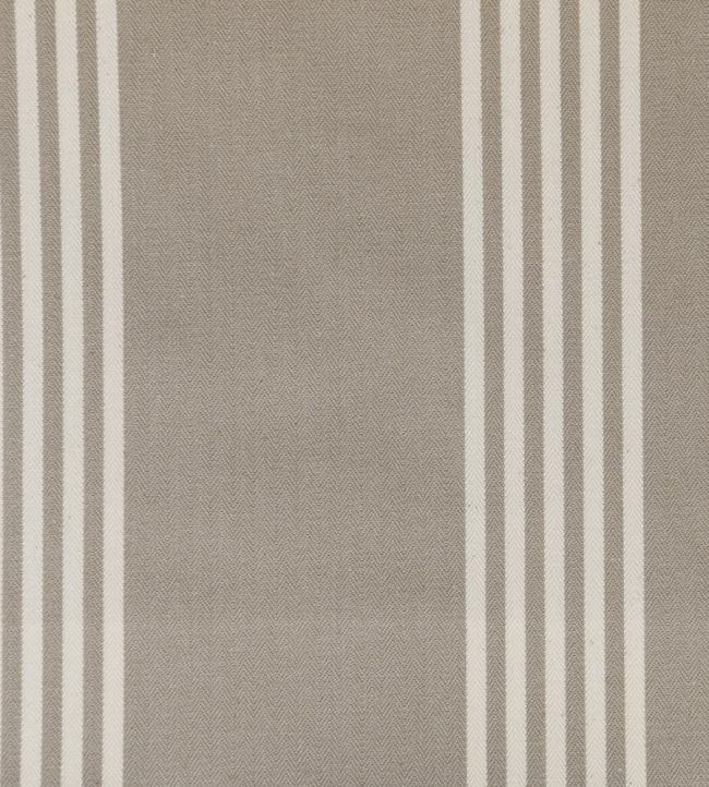 Oxford Stripe Fabric by Ian Mankin Flax