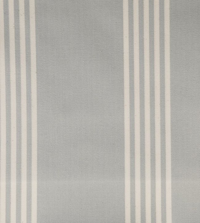 Oxford Stripe Fabric by Ian Mankin Grey