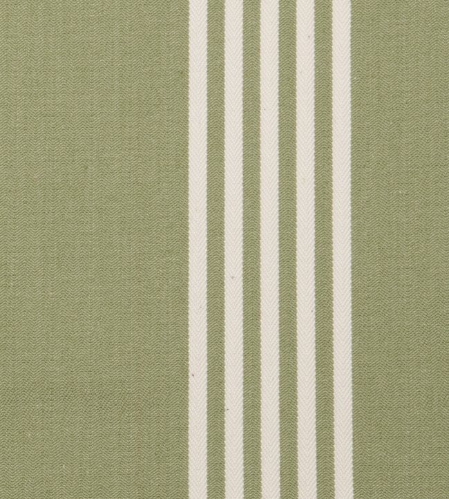 Oxford Stripe Fabric by Ian Mankin Sage