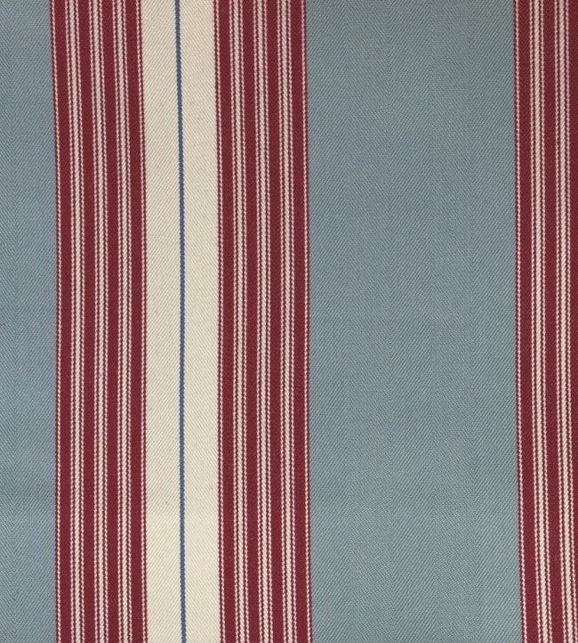 Panama Fabric by Ian Mankin Peony/Seagreen