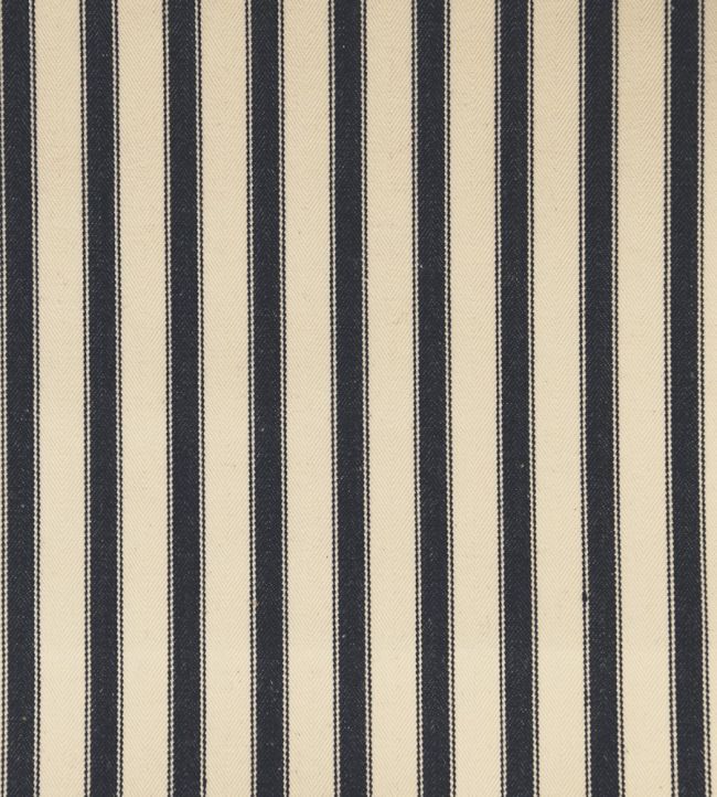 Ticking 2 Fabric by Ian Mankin Black