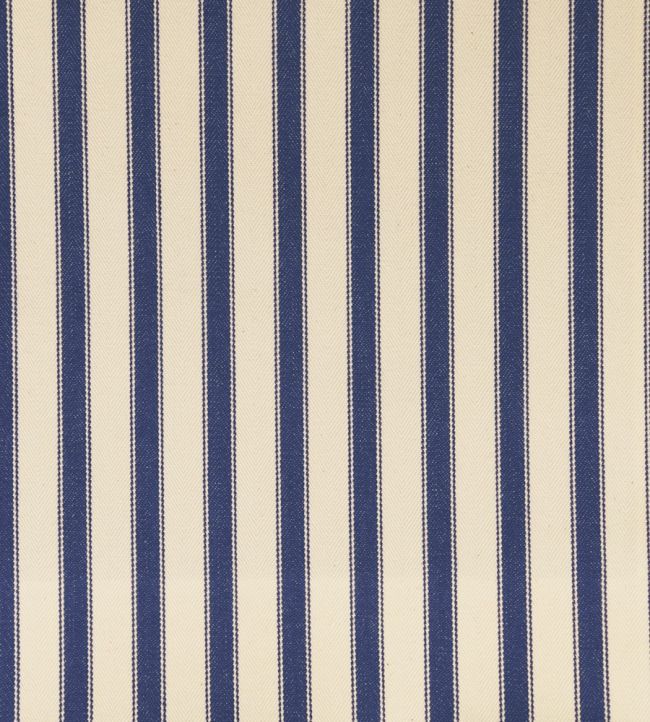 Ticking 2 Fabric by Ian Mankin Navy