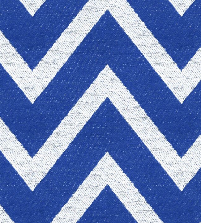 Chevron Fabric by Ian Mankin Cobalt