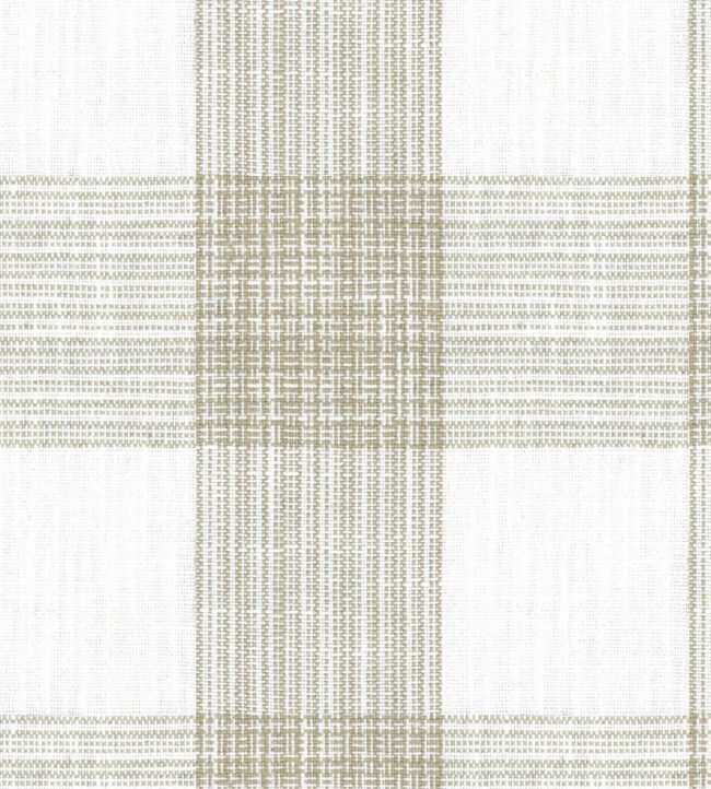 Hemsby Check Fabric by Ian Mankin Oatmeal