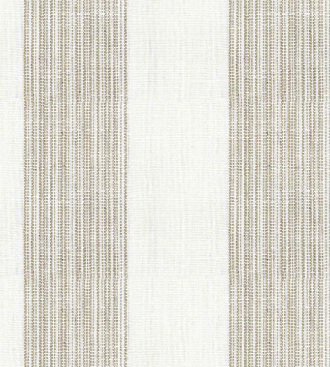 Lulworth Stripe Fabric by Ian Mankin Oatmeal