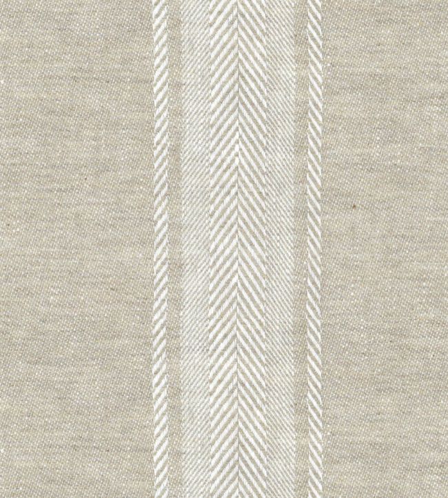 Salcombe Stripe Fabric by Ian Mankin Oatmeal