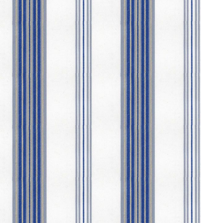 Tenby Stripe Fabric by Ian Mankin Chalk