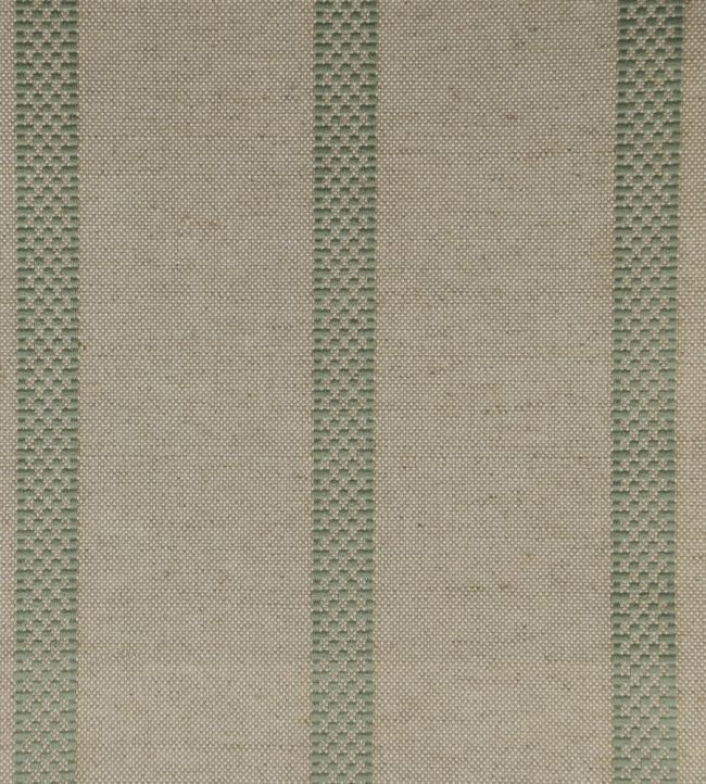 Hopsack Stripe Fabric by Ian Mankin Sage