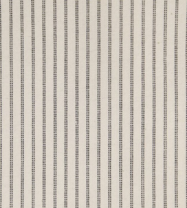 Lining Stripe Fabric by Ian Mankin Black