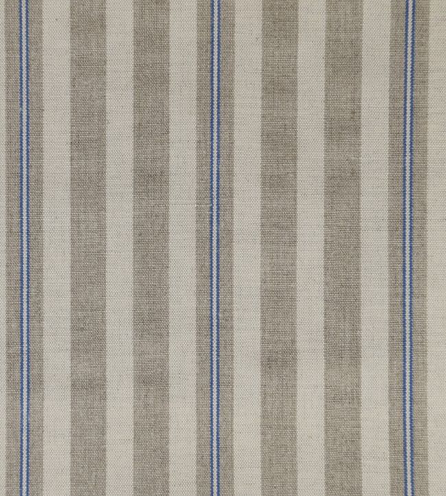 Spencer Stripe 2 Fabric by Ian Mankin Indigo
