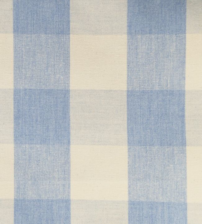 Avon Check Fabric by Ian Mankin Bluebell