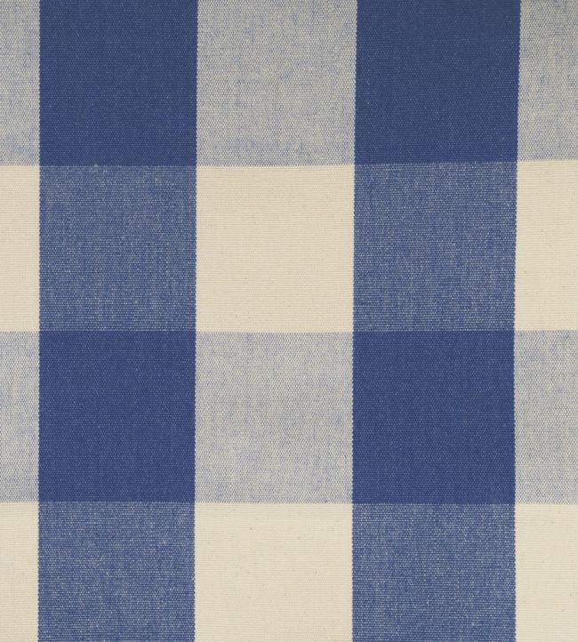 Avon Check Fabric by Ian Mankin Indigo