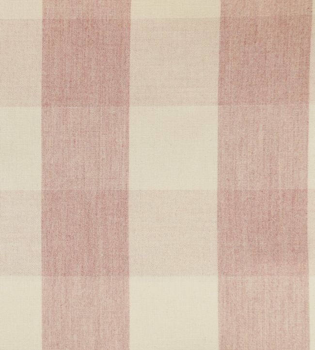 Avon Check Fabric by Ian Mankin Pink