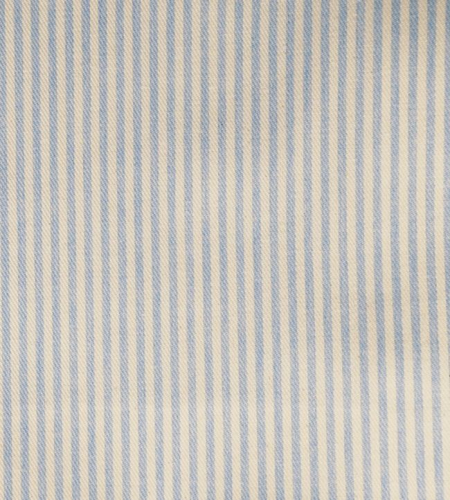 Candy Stripe Fabric by Ian Mankin Bluebell