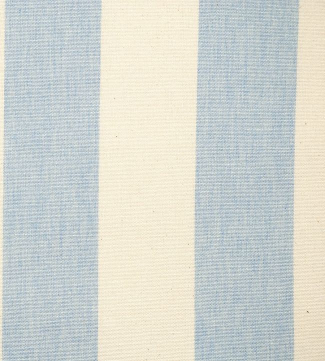 Devon Stripe Fabric by Ian Mankin Bluebell