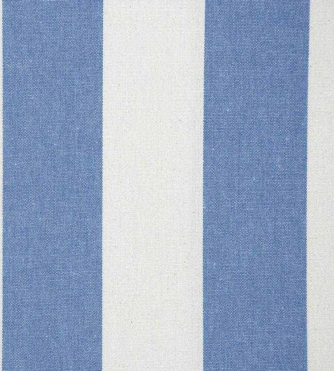 Devon Stripe Fabric by Ian Mankin Indigo