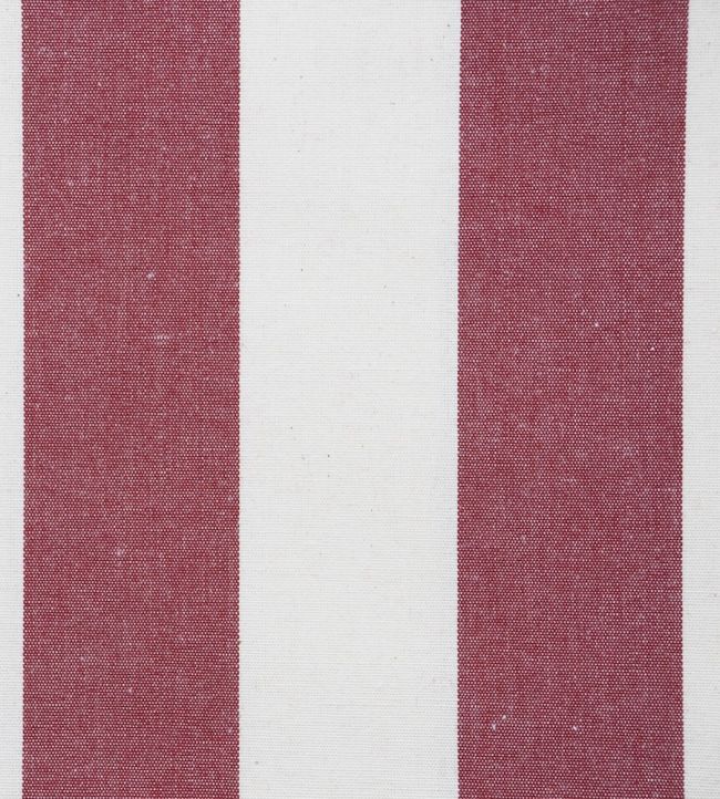 Devon Stripe Fabric by Ian Mankin Peony