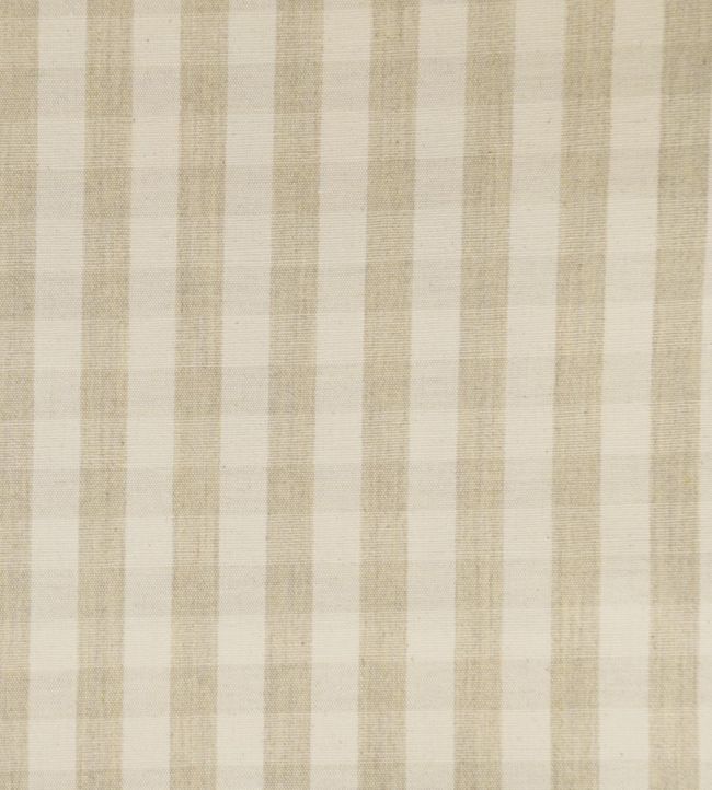 Suffolk Check Small Fabric by Ian Mankin Cream