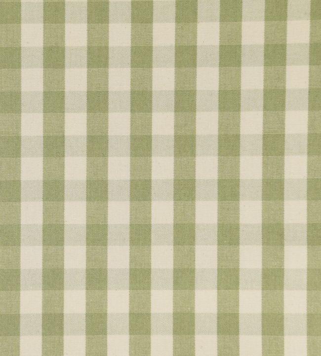 Suffolk Check Small Fabric by Ian Mankin Sage