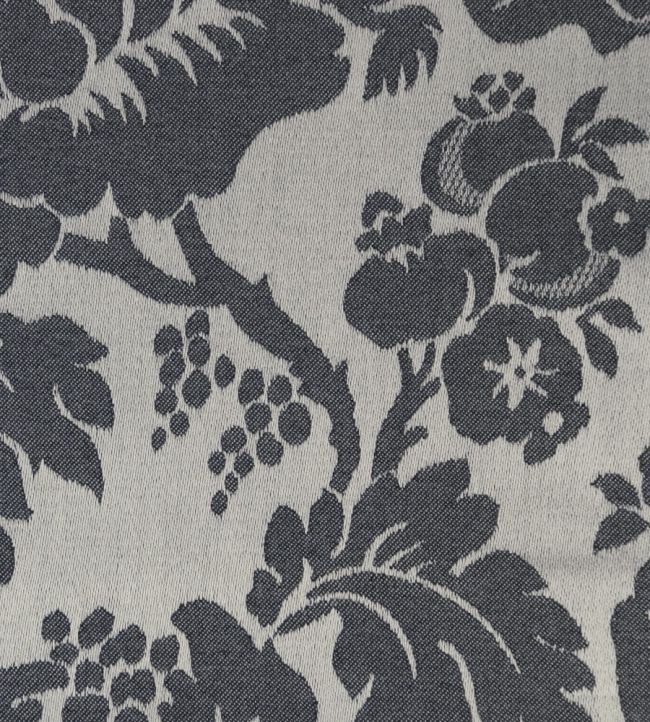 Wildflower Fabric by Ian Mankin Charcoal