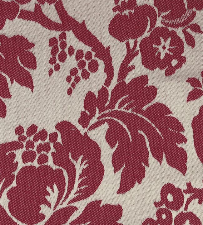 Wildflower Fabric by Ian Mankin Red