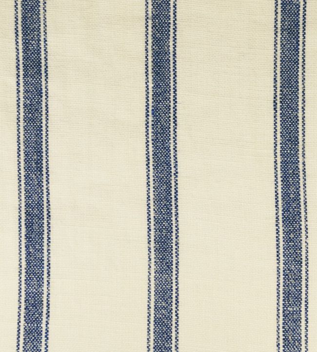 Angus Stripe Fabric by Ian Mankin Navy