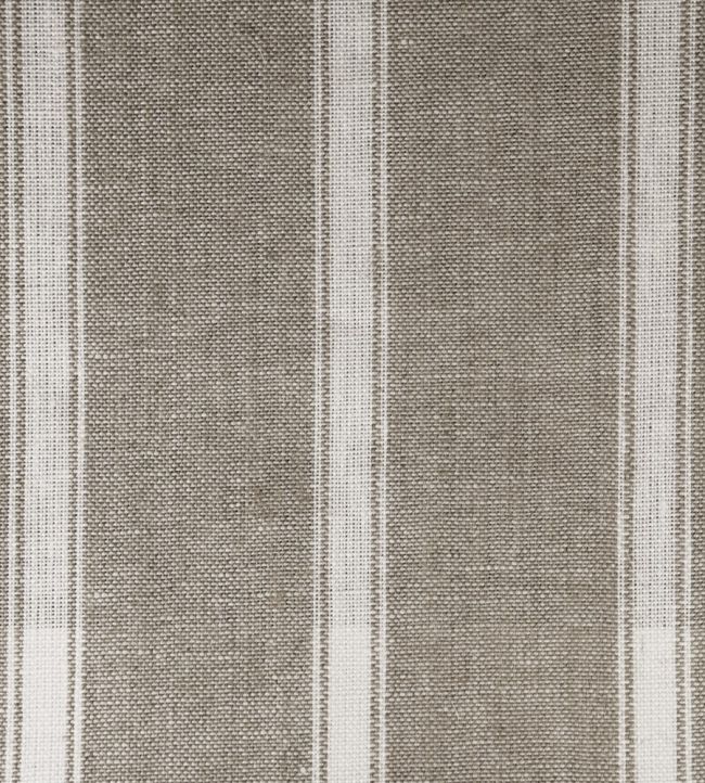 Angus Stripe Fabric by Ian Mankin Nordic Ivory