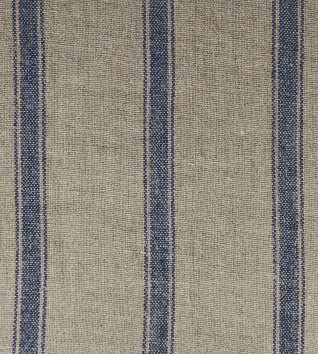 Angus Stripe Fabric by Ian Mankin Nordic Navy