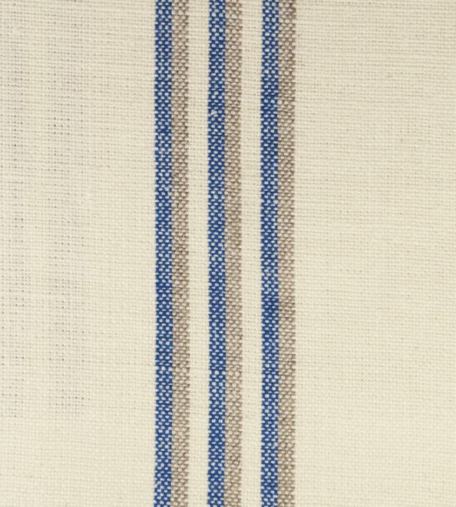 Grain Stripe Fabric by Ian Mankin Indigo