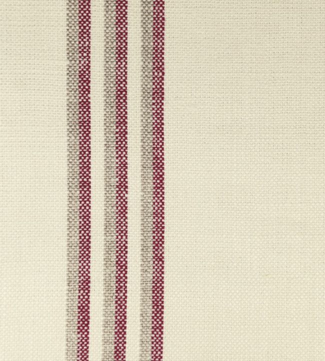 Grain Stripe Fabric by Ian Mankin Peony