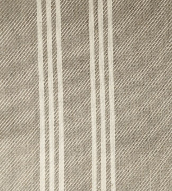 Harvest Stripe 6 Fabric by Ian Mankin Flax