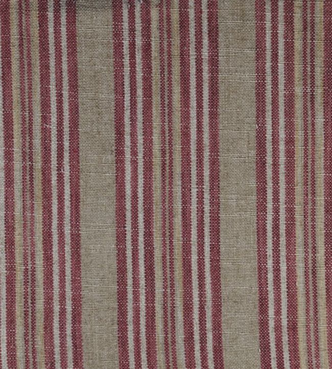 Jura Stripe Fabric by Ian Mankin Peony