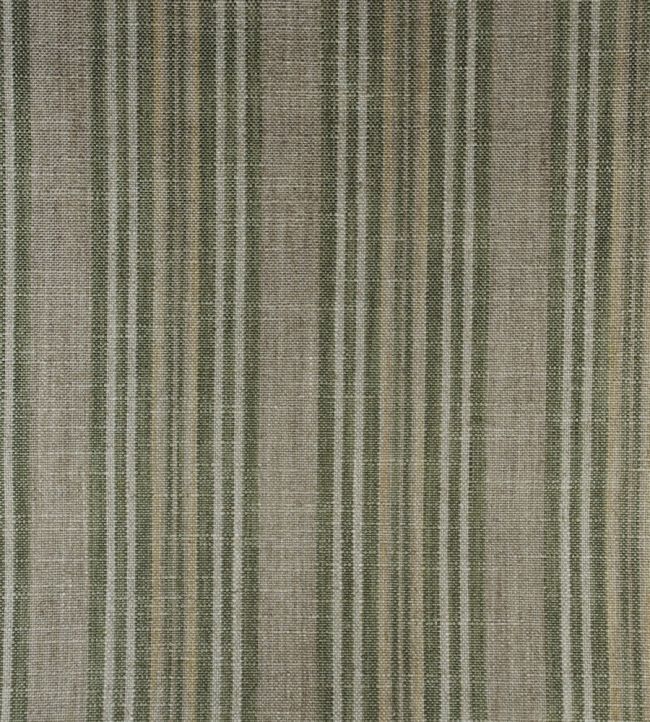 Jura Stripe Fabric by Ian Mankin Sage