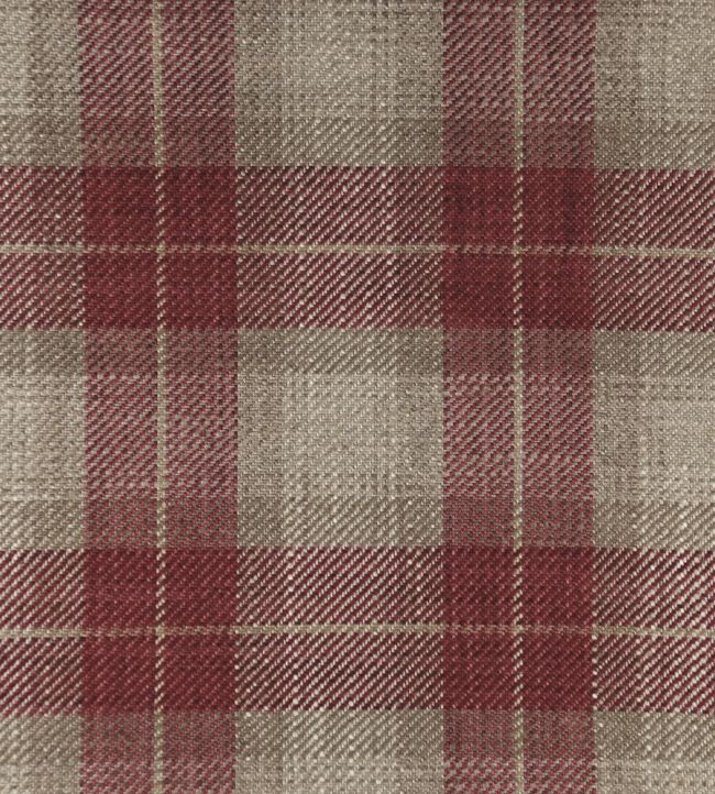 Kintyre Check Fabric by Ian Mankin Peony
