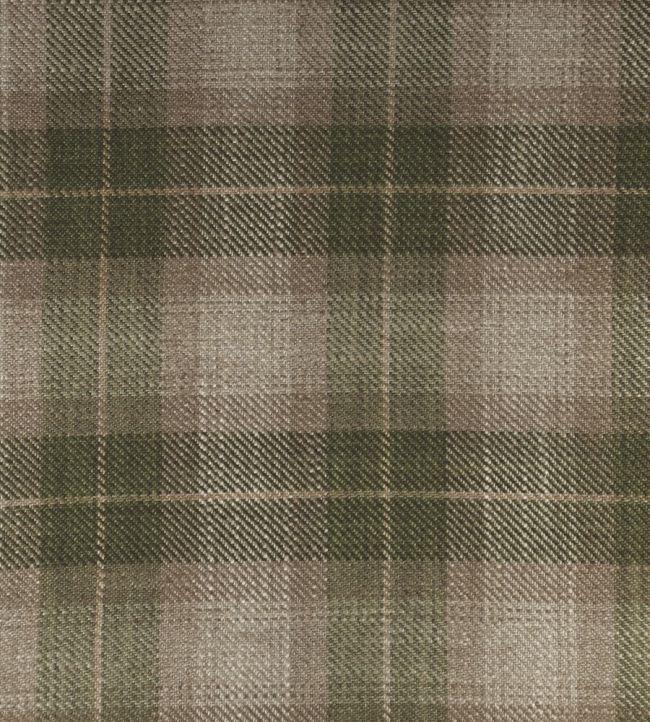 Kintyre Check Fabric by Ian Mankin Sage