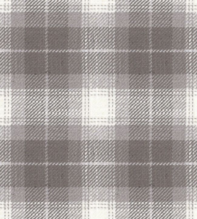 Kintyre Check Fabric by Ian Mankin Grey