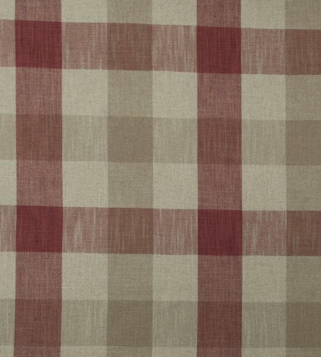 Oban Check Fabric by Ian Mankin Peony