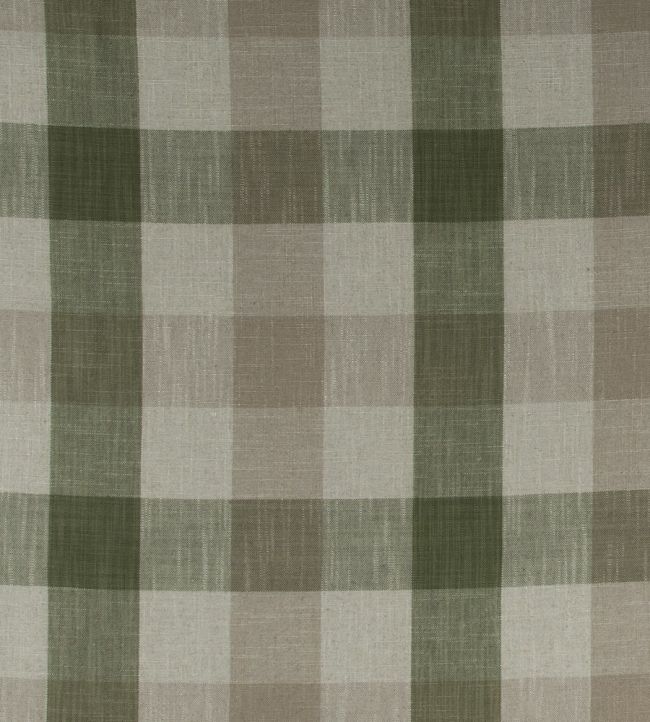 Oban Check Fabric by Ian Mankin Sage