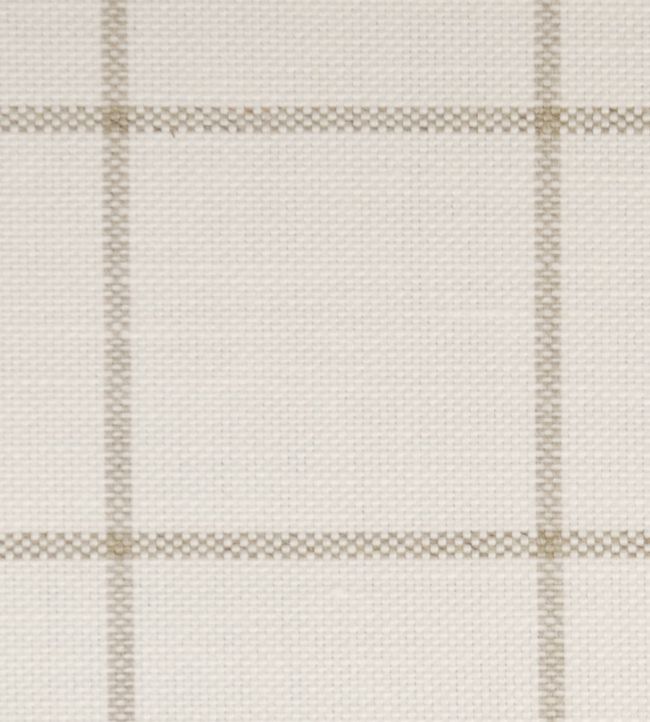 Skye Check Fabric by Ian Mankin Flax