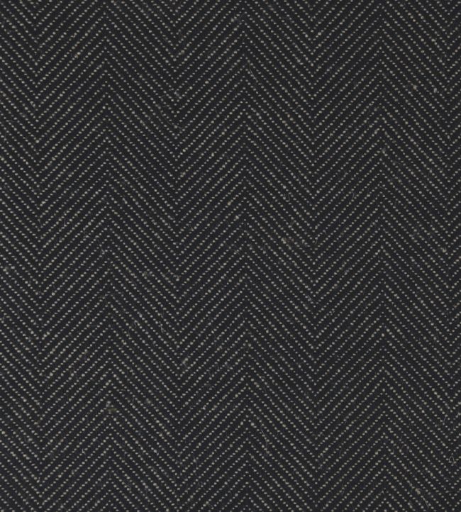 Atlantic Union Fabric by Ian Mankin Black